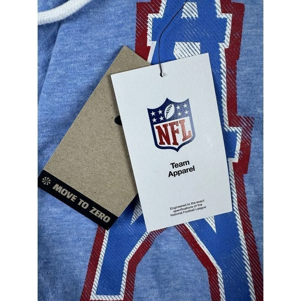 Houston Oilers‎ Nike Hoodie Womens Large Baby Blue Soft Fleece New